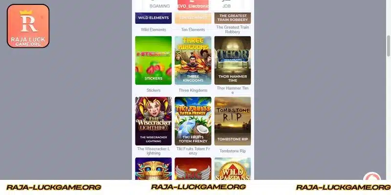 Historical growth of the Raja Luck gaming portal