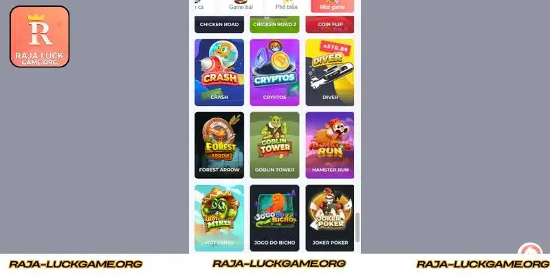 Opening the portal with Raja Luck login now